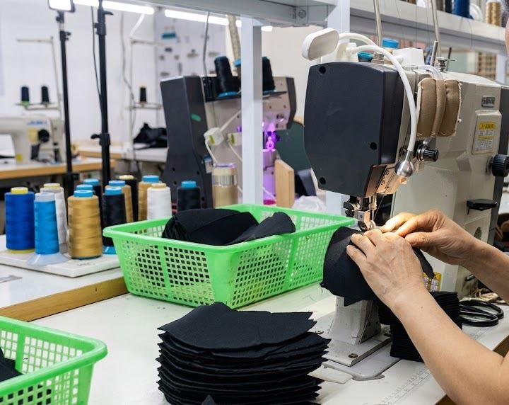 Upper stitching on a post-bed sewing machine